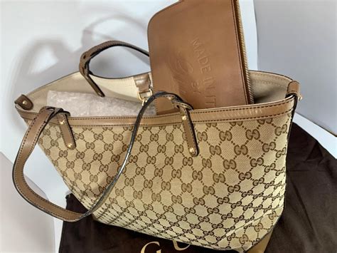 gucci never full|gucci canvas large tote.